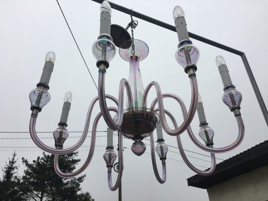 Glass Chandelier, 1970s-WQQ-795893