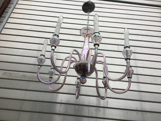 Glass Chandelier, 1970s-WQQ-795893