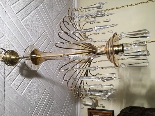 Glass Chandelier, 1970s-WQQ-802880