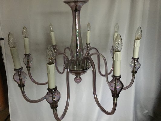 Glass Chandelier, 1970s-WQQ-795893