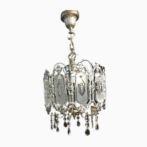 Glass Chandelier, 1970s-WQQ-1033654