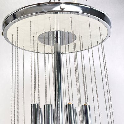 Glass Chandelier by Gaetano Sciolari, 1960s-JUZ-1284028