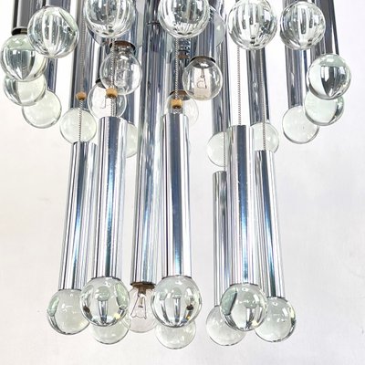 Glass Chandelier by Gaetano Sciolari, 1960s-JUZ-1284028