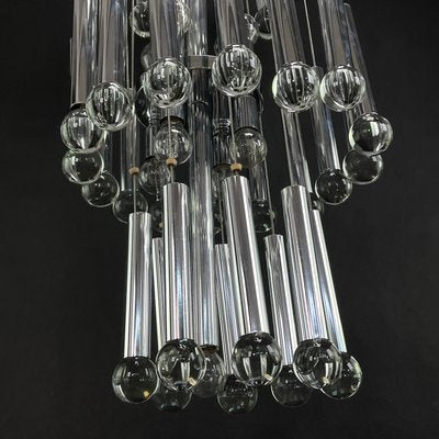 Glass Chandelier by Gaetano Sciolari, 1960s-JUZ-1284028