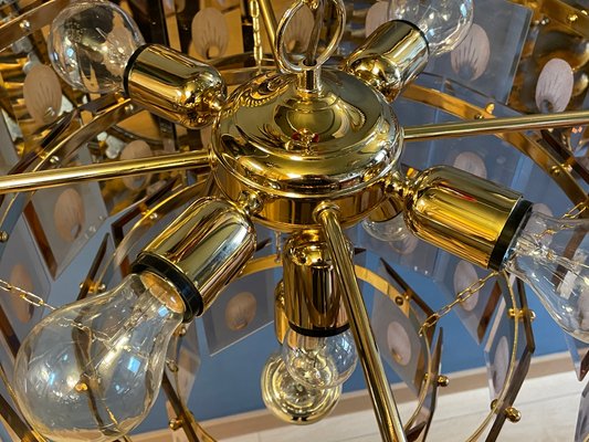 Glass Chandelier from Kinkeldey, 1970s-OPE-864087