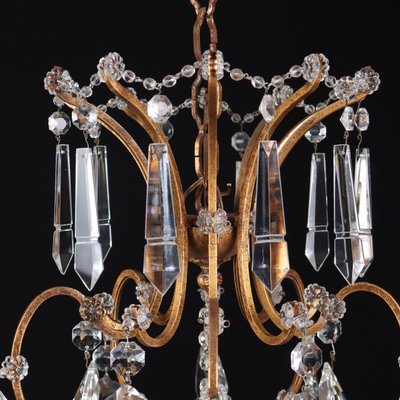 Glass Chandelier, Italy, 1980s-VMM-1407647