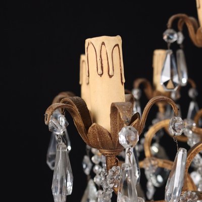 Glass Chandelier, Italy, 1980s-VMM-1407647