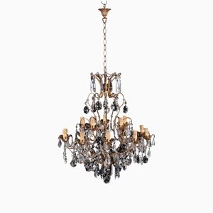 Glass Chandelier, Italy, 1980s-VMM-1407647