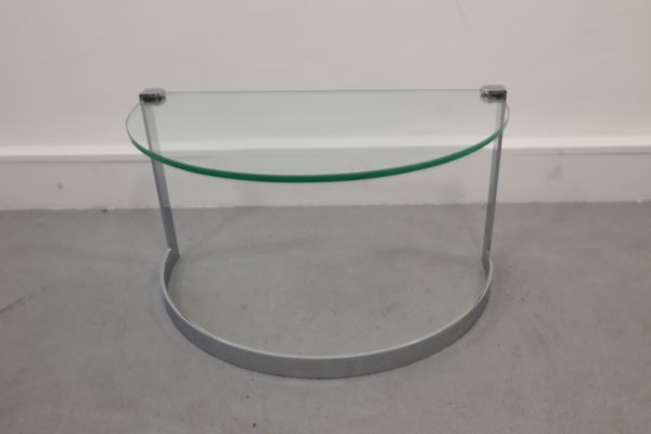 Glass & Chrome Coffee Table, 1970s, Set of 2-JWH-1144296