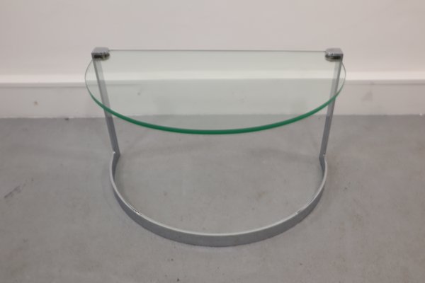 Glass & Chrome Coffee Table, 1970s, Set of 2-JWH-1144296