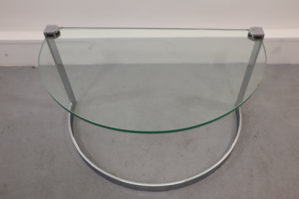 Glass & Chrome Coffee Table, 1970s, Set of 2-JWH-1144296