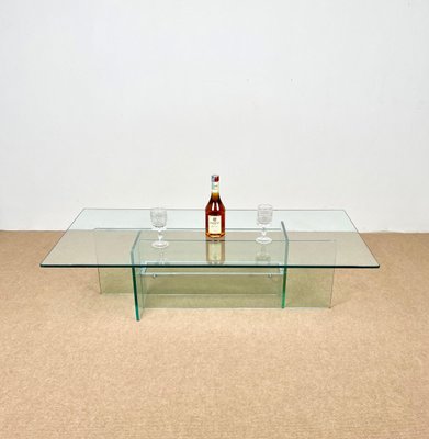 Glass & Chrome Coffee Table from Fontana Arte, Italy, 1970s-LYQ-1171253