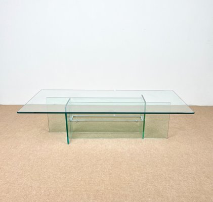 Glass & Chrome Coffee Table from Fontana Arte, Italy, 1970s-LYQ-1171253