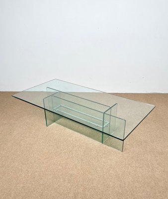 Glass & Chrome Coffee Table from Fontana Arte, Italy, 1970s-LYQ-1171253