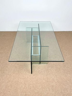 Glass & Chrome Coffee Table from Fontana Arte, Italy, 1970s-LYQ-1171253