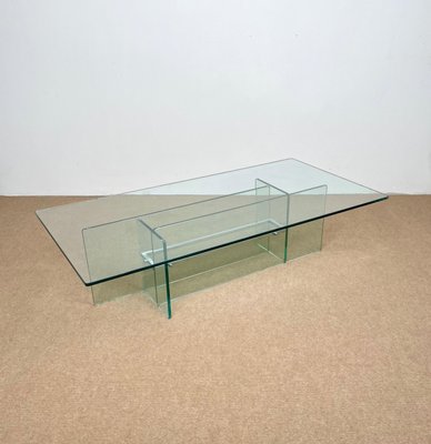 Glass & Chrome Coffee Table from Fontana Arte, Italy, 1970s-LYQ-1171253