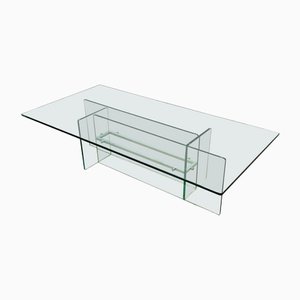 Glass & Chrome Coffee Table from Fontana Arte, Italy, 1970s-LYQ-1171253