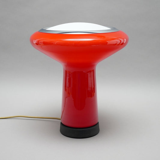 Glass & Chrome Table Lamp from Hiemstra Evolux, 1960s