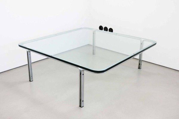 Glass Coffee Table by Horst Brüning for Kill International, 1960s-FJP-1729841