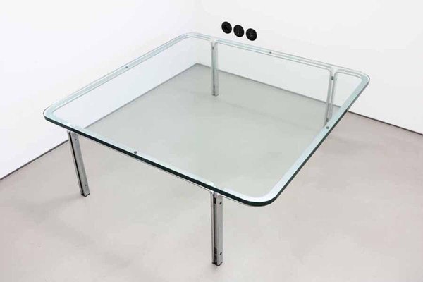 Glass Coffee Table by Horst Brüning for Kill International, 1960s-FJP-1729841