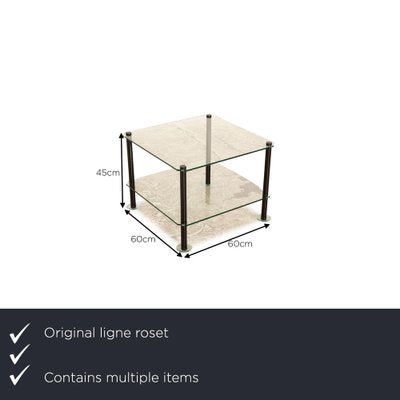 Glass Coffee Table from Ligne Roset, Set of 2-RQW-1765643