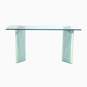 Glass Console or Sideboard with Mirroring Glass by Luigi Massoni for Gallotti & Radice-JAG-1251832