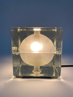 Glass Cubosfera Table Lamp attributed to Alessandro Mendini, Italy, 1968-KKZ-1814211