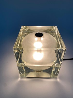 Glass Cubosfera Table Lamp attributed to Alessandro Mendini, Italy, 1968-KKZ-1814211