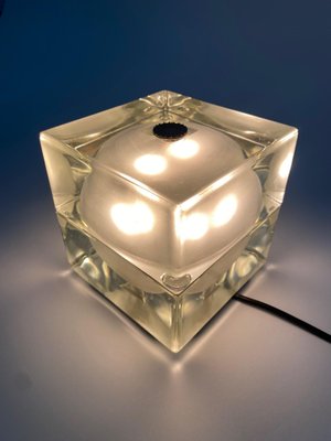 Glass Cubosfera Table Lamp attributed to Alessandro Mendini, Italy, 1968-KKZ-1814211