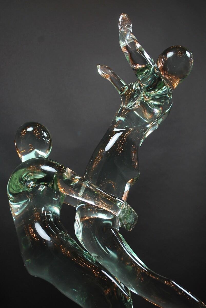 Glass Dancers Sculpture by Renato Anatra