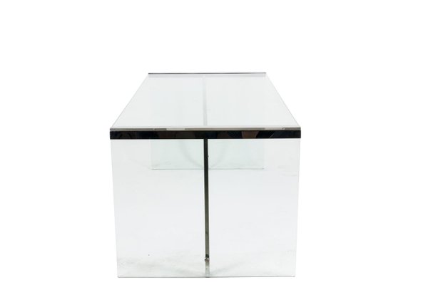 Glass Desk in the style of Gallotti & Radice, 1970s-CEJ-1375064