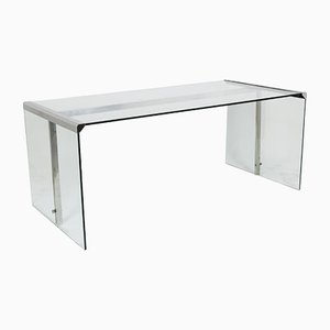 Glass Desk in the style of Gallotti & Radice, 1970s-CEJ-1375064