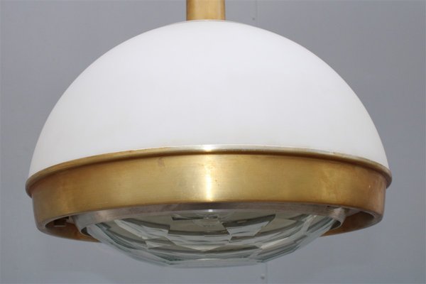 Glass Diamond Ceiling Lamp by Pia Guidetti Crippa for Lumi, 1960s-EH-807414