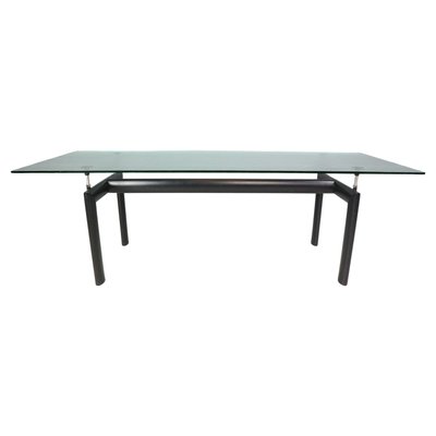 Glass Dinning Table LC6 attributed to Le Corbusier for Cassina, Italy, 1974-DT-2026308