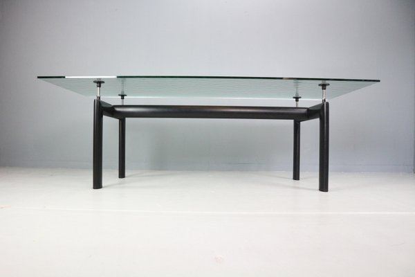 Glass Dinning Table LC6 attributed to Le Corbusier for Cassina, Italy, 1974-DT-2026308