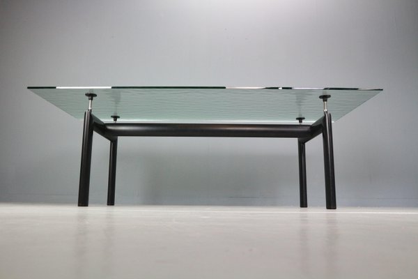 Glass Dinning Table LC6 attributed to Le Corbusier for Cassina, Italy, 1974-DT-2026308