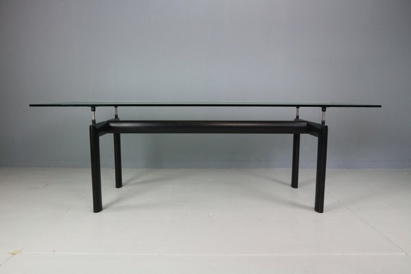 Glass Dinning Table LC6 attributed to Le Corbusier for Cassina, Italy, 1974-DT-2026308