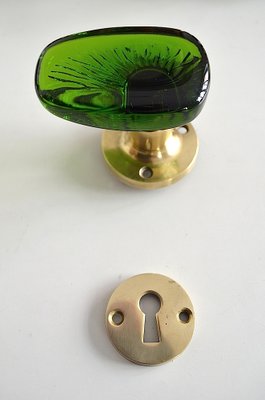 Glass Door Handles from Bröderna Miller, Sweden, 1960s, Set of 7-OV-1007739