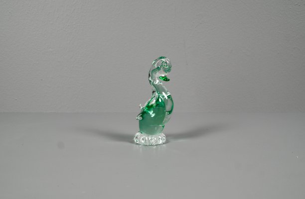 Glass Ducks in Swarovski Style, 1970s, Set of 4-VLO-1173156