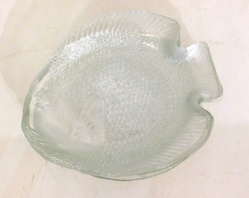 Glass Fish Plates by Arcoroc Arc, 1970s, Set of 12-RNR-1285552