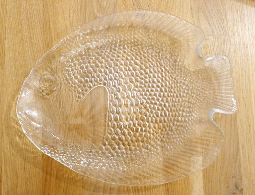 Glass Fish Plates by Arcoroc Arc, 1970s, Set of 12-RNR-1285552