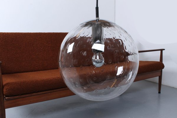 Glass Globe Bubble Teardrop Pendant Lamp by Raak, 1960s-XT-1403165