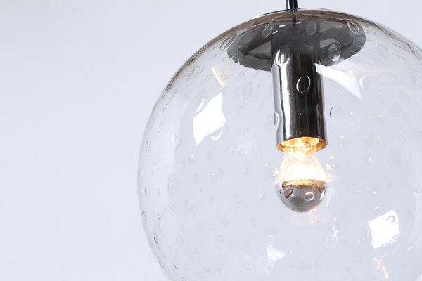 Glass Globe Bubble Teardrop Pendant Lamp by Raak, 1960s-XT-1403165