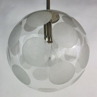 Glass Globe Pendant from Doria Leuchten, 1970s-ZPB-1049304