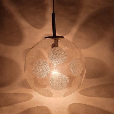 Glass Globe Pendant from Doria Leuchten, 1970s-ZPB-1049304