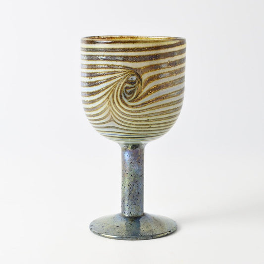 Glass Goblet by Oiva Toikka for Nuutajärvi Netsjö, 1970s