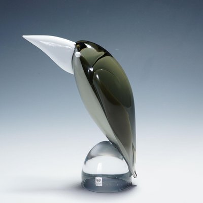 Glass Grosbeak Sculpture attributed to Livio Seguso for Gral, Germany, 1970s-KJP-2036584