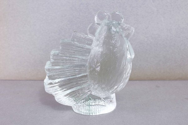 Glass Hen Paperweight by Pukeberg, 1970s-BQF-1798704