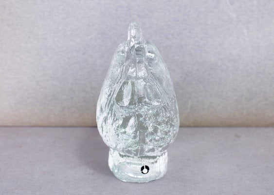 Glass Hen Paperweight by Pukeberg, 1970s-BQF-1798704