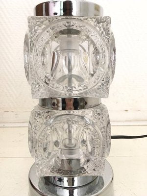 Glass Ice Cube Lamps from Peill & Putzler, Set of 2-LL-1356764